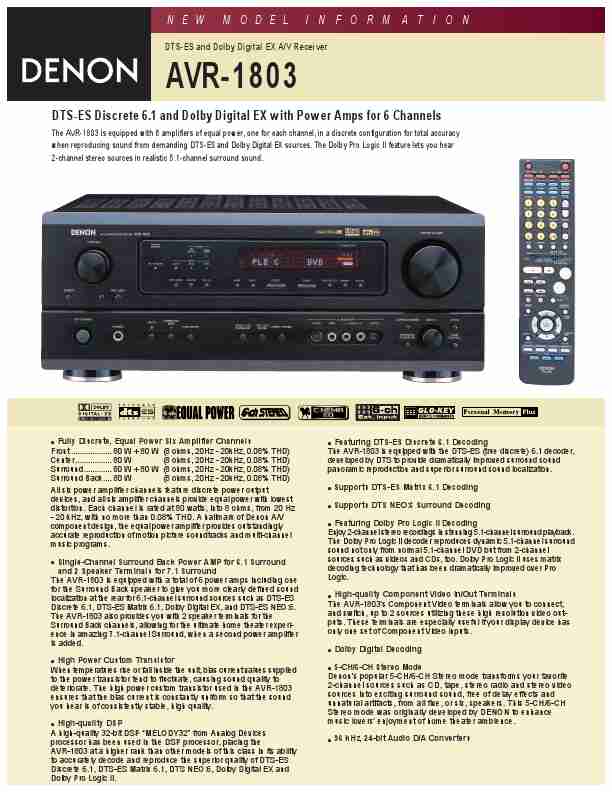 Denon Stereo System AVR-1803-page_pdf